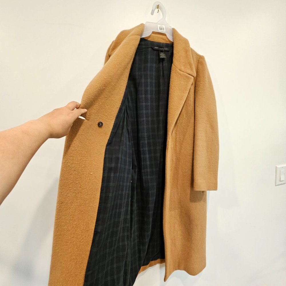 Marc by Marc Jacobs Camel Colored Wool & Angora/Rabbit Hair Classic Coat size S - Picture 10 of 16